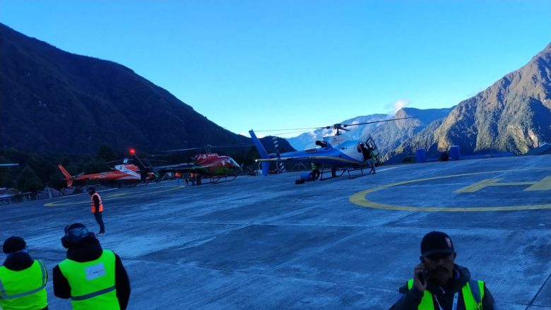 stuck in lukla
