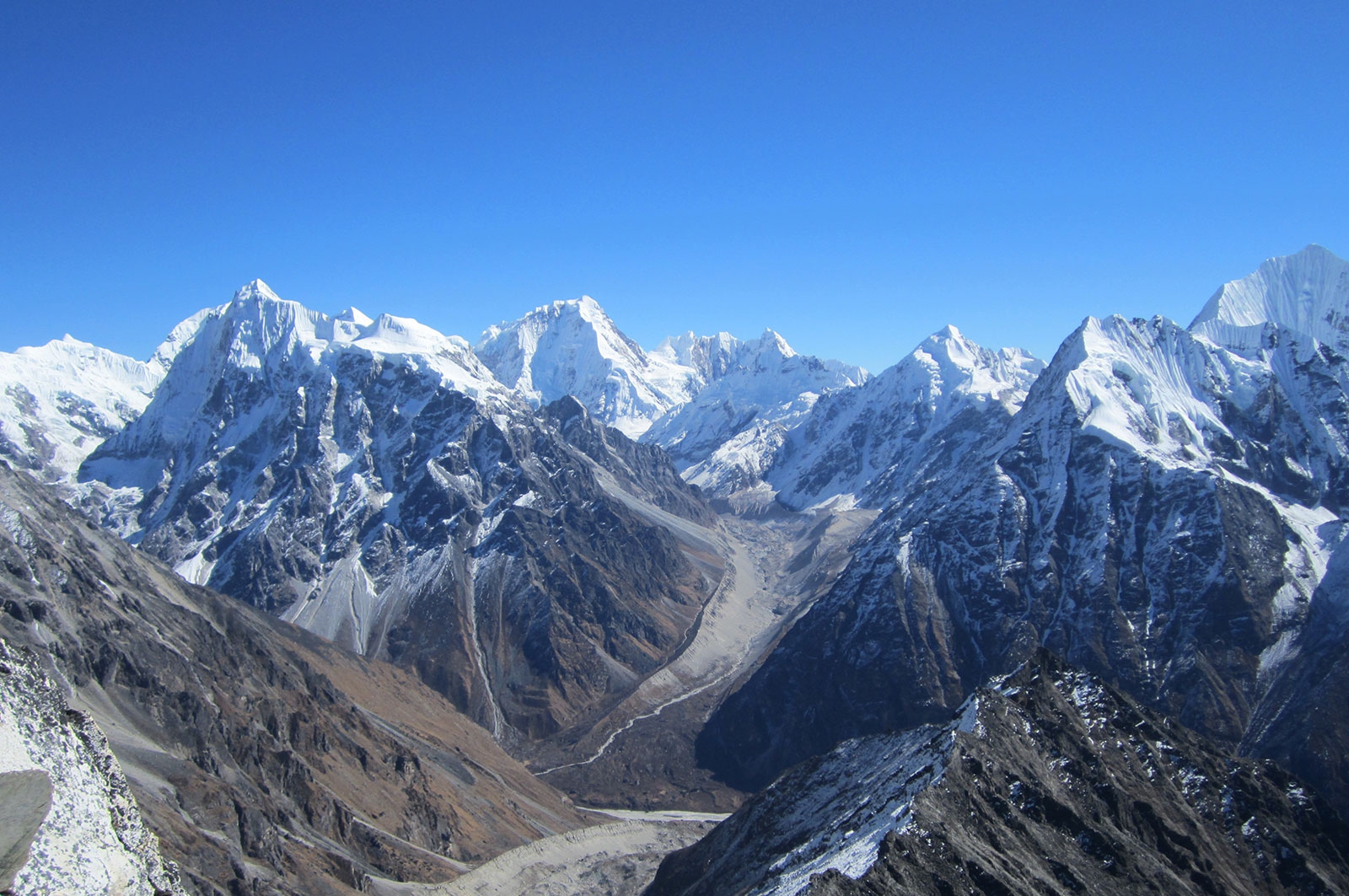 Yala Peak summit view from base camp